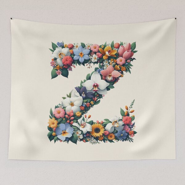 Item preview, Floral Letter Z designed and sold by zzz888.