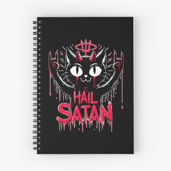 Item preview, Hail Satan Funny Cat designed and sold by TomFrontierArt.