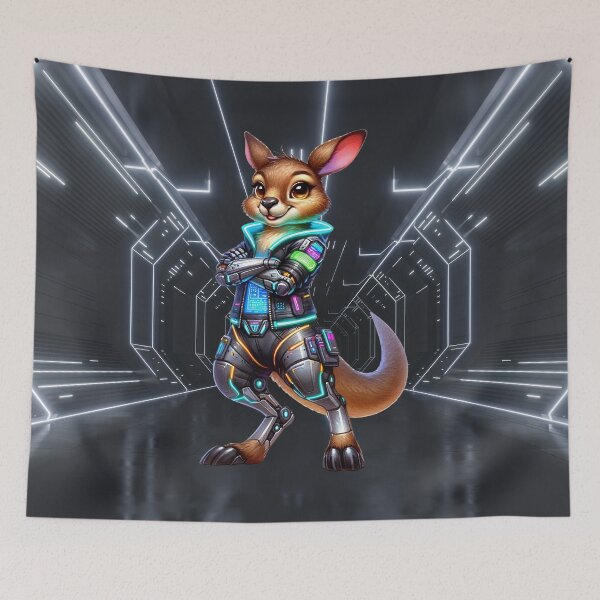 Item preview, Neon Kangaroo Navigator designed and sold by Sillytoe.