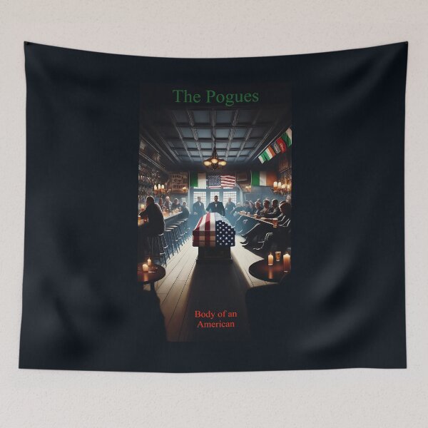 Item preview, Body of an American - the Pogues - Original Poster Design designed and sold by Sovietmovies.