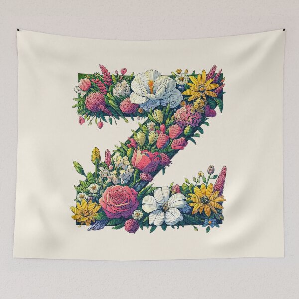 Item preview, Floral Letter Z designed and sold by zzz888.