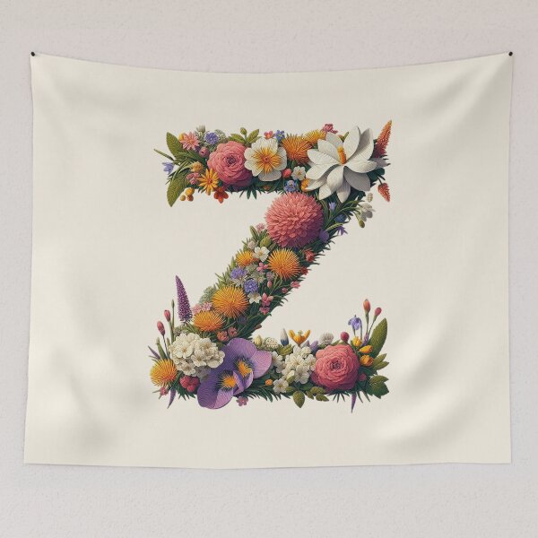 Item preview, Floral Letter Z designed and sold by zzz888.