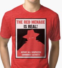 L'affiche de la propagande de la Menace rouge T-shirt chiné