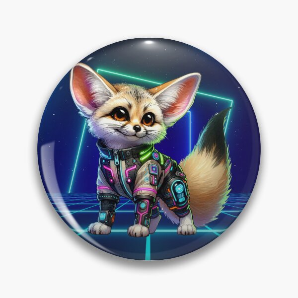Item preview, Neon Fennec Fox Explorer designed and sold by Sillytoe.