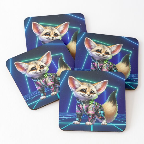 Item preview, Neon Fennec Fox Explorer designed and sold by Sillytoe.