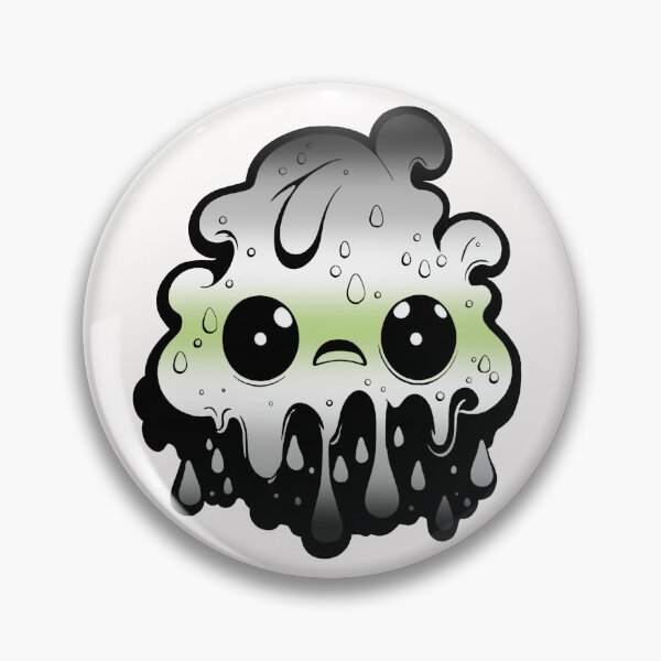 Item preview,  Agender Pride Flag Kawaii Melting Monster , Subtle Agender Flag Design designed and sold by Travelslightly.