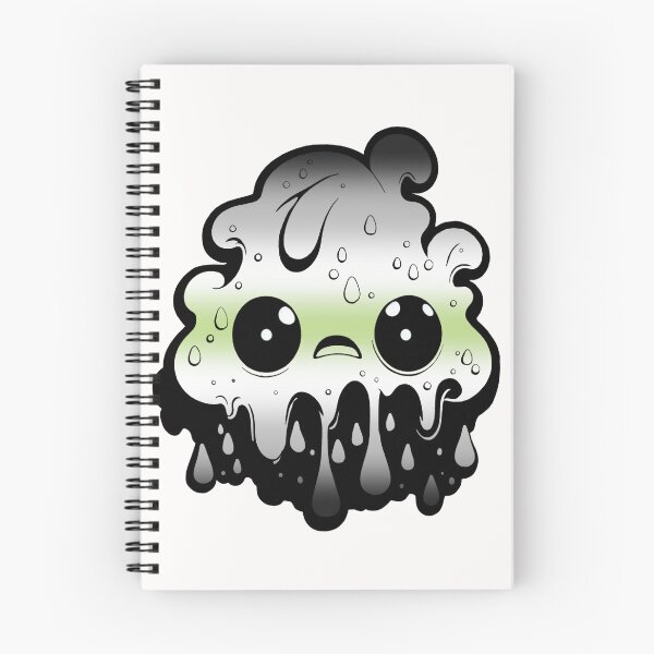 Item preview,  Agender Pride Flag Kawaii Melting Monster , Subtle Agender Flag Design designed and sold by Travelslightly.