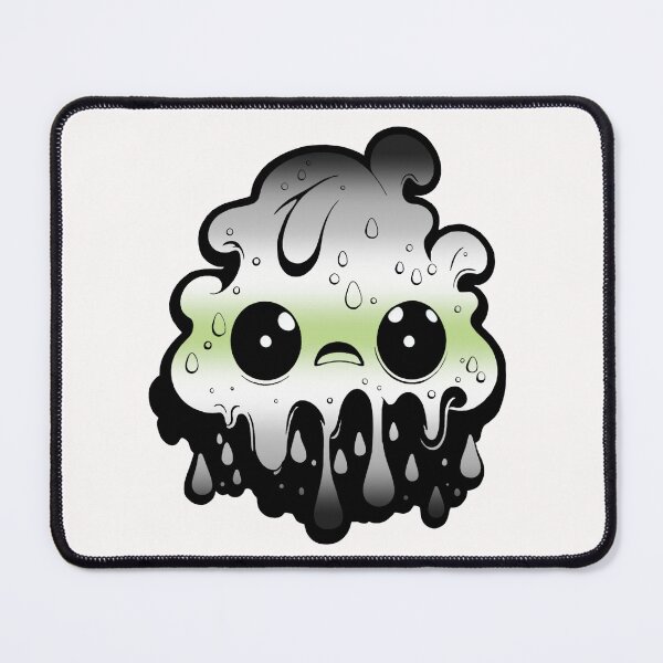 Item preview, Agender Pride Flag Kawaii Melting Monster , Subtle Agender Flag Design designed and sold by Travelslightly.