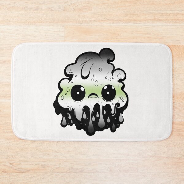 Item preview,  Agender Pride Flag Kawaii Melting Monster , Subtle Agender Flag Design designed and sold by Travelslightly.