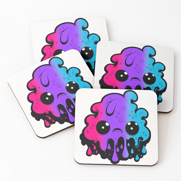 Item preview,  Androgynous Pride Flag Kawaii Melting Monster , Subtle Androgynous Flag Design designed and sold by Travelslightly.