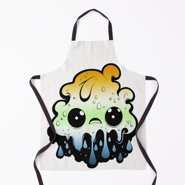 Item preview, AroAce Agender Pride Flag Kawaii Melting Monster , Subtle AroAce Agender Flag Design designed and sold by Travelslightly.