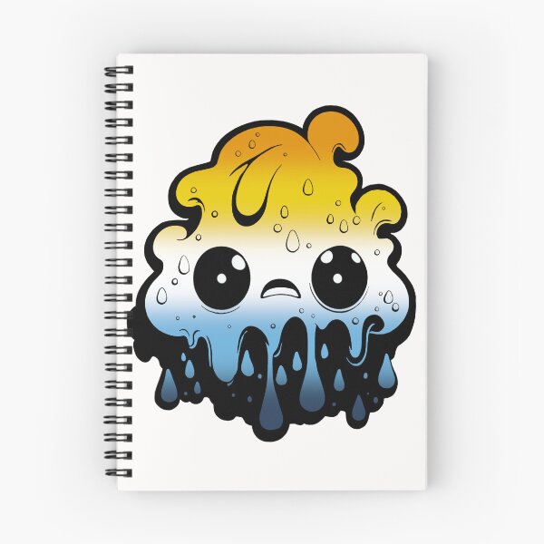 Item preview, AroAce Pride Flag Kawaii Melting Monster , Subtle AroAce Flag Design designed and sold by Travelslightly.
