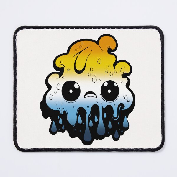 Item preview, AroAce Pride Flag Kawaii Melting Monster , Subtle AroAce Flag Design designed and sold by Travelslightly.