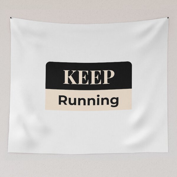 Item preview, Unisex Trendy Apparel - 'Keep Running' Custom modern Design designed and sold by Designer-Haven.