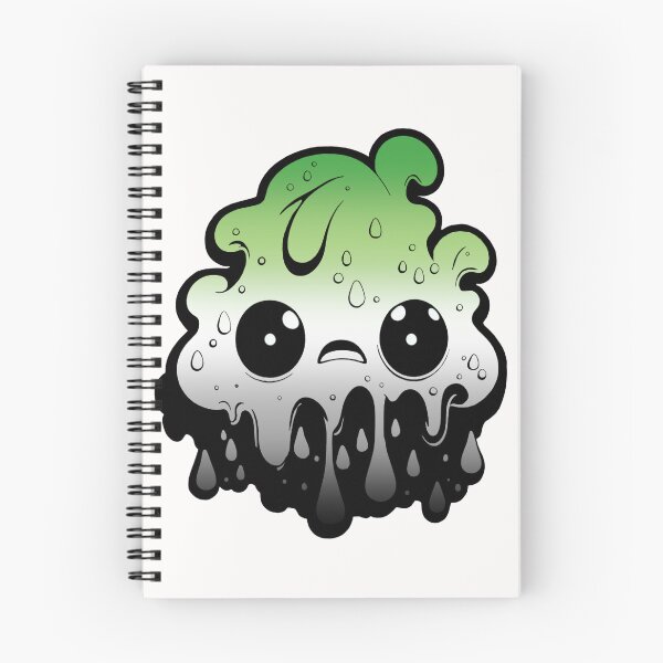 Item preview, Aromantic Pride Flag Kawaii Melting Monster , Subtle Aromantic Flag Design designed and sold by Travelslightly.