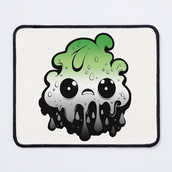 Item preview, Aromantic Pride Flag Kawaii Melting Monster , Subtle Aromantic Flag Design designed and sold by Travelslightly.