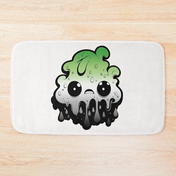 Item preview, Aromantic Pride Flag Kawaii Melting Monster , Subtle Aromantic Flag Design designed and sold by Travelslightly.
