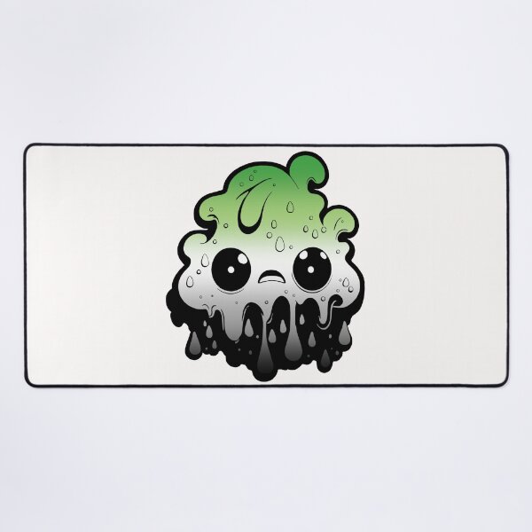 Item preview, Aromantic Pride Flag Kawaii Melting Monster , Subtle Aromantic Flag Design designed and sold by Travelslightly.