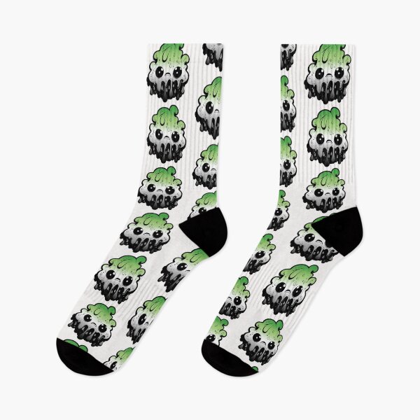 Item preview, Aromantic Pride Flag Kawaii Melting Monster , Subtle Aromantic Flag Design designed and sold by Travelslightly.
