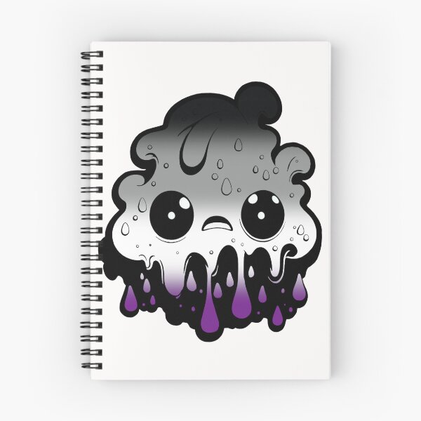 Item preview, Asexual Pride Flag Kawaii Melting Monster , Subtle Ace Flag Design designed and sold by Travelslightly.