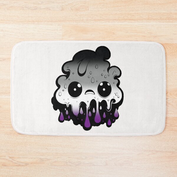 Item preview, Asexual Pride Flag Kawaii Melting Monster , Subtle Ace Flag Design designed and sold by Travelslightly.