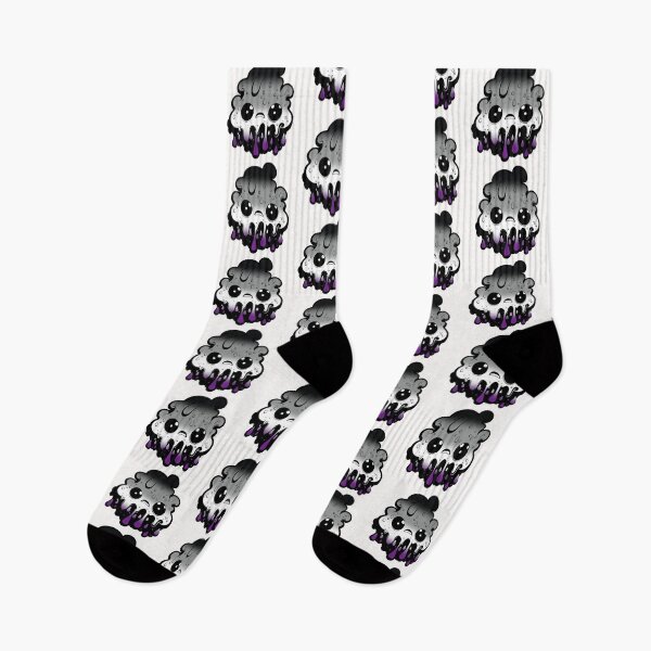 Item preview, Asexual Pride Flag Kawaii Melting Monster , Subtle Ace Flag Design designed and sold by Travelslightly.
