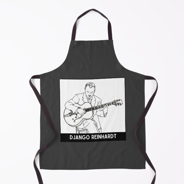 Item preview, Vintage Black White Django Reinhardt Jazz Guitarist Jazz Musician designed and sold by FociCreate.
