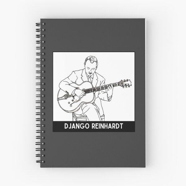 Item preview, Vintage Black White Django Reinhardt Jazz Guitarist Jazz Musician designed and sold by FociCreate.