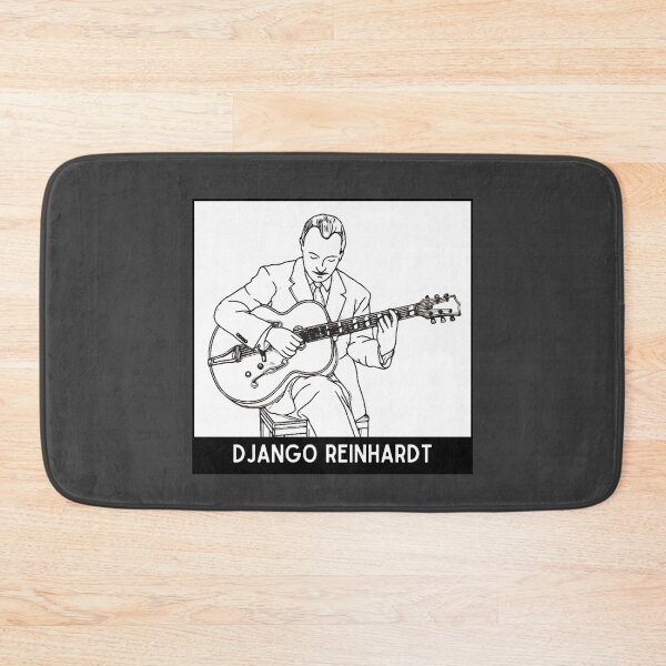 Item preview, Vintage Black White Django Reinhardt Jazz Guitarist Jazz Musician designed and sold by FociCreate.