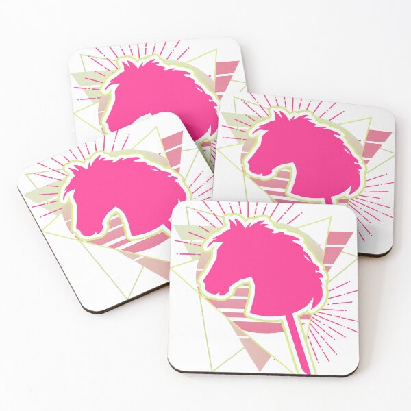 Item preview, Pink Hobby Horse- geometric- tringles- hobby horsing designed and sold by InNeRoDa.