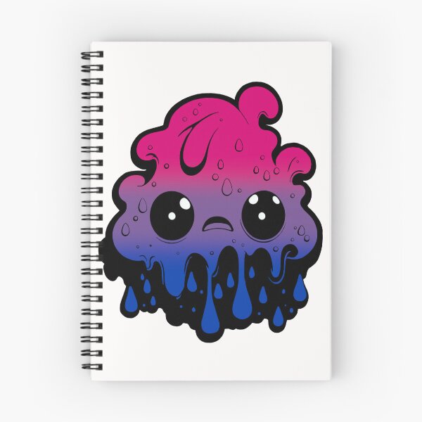 Item preview, Bisexual Pride Flag Kawaii Melting Monster , Subtle Bi Flag Design designed and sold by Travelslightly.