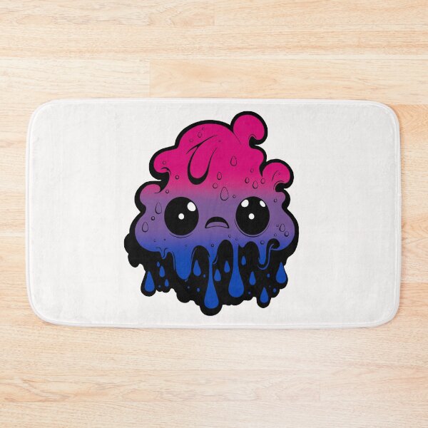 Item preview, Bisexual Pride Flag Kawaii Melting Monster , Subtle Bi Flag Design designed and sold by Travelslightly.