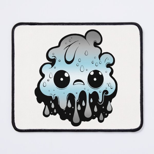 Item preview, Demiboy Pride Flag Kawaii Melting Monster, Subtle Demiboy Flag Design designed and sold by Travelslightly.