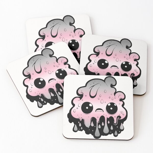 Item preview, Demigirl Pride Flag Kawaii Melting Monster, Subtle Demigirl Flag Design designed and sold by Travelslightly.