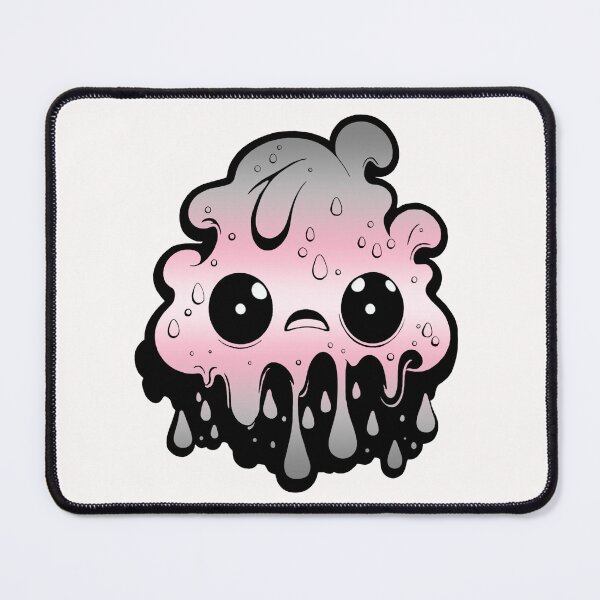 Item preview, Demigirl Pride Flag Kawaii Melting Monster, Subtle Demigirl Flag Design designed and sold by Travelslightly.