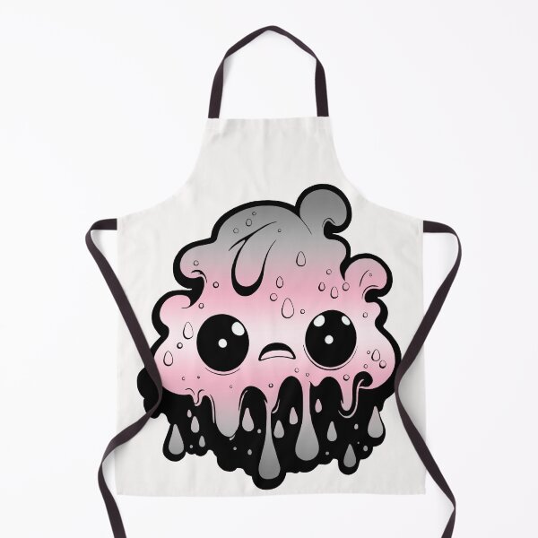Item preview, Demigirl Pride Flag Kawaii Melting Monster, Subtle Demigirl Flag Design designed and sold by Travelslightly.