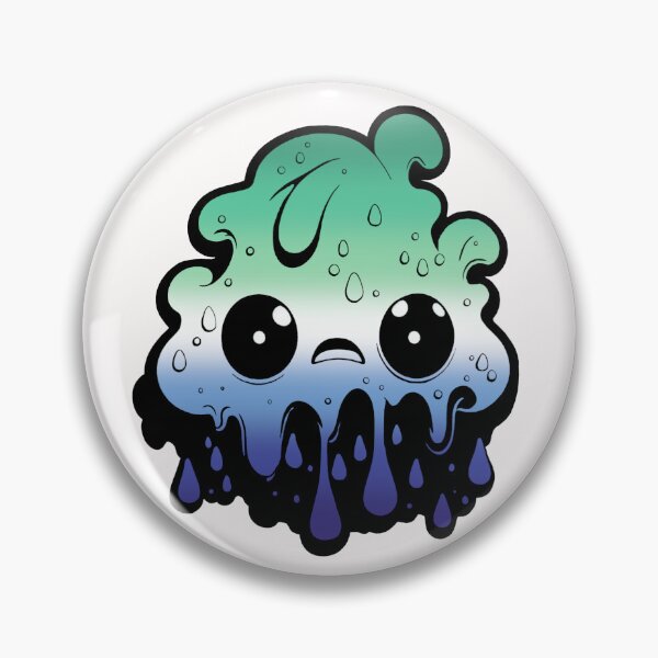 Item preview, Gay MLM Pride Flag Kawaii Melting Monster, Subtle MLM Flag Design designed and sold by Travelslightly.