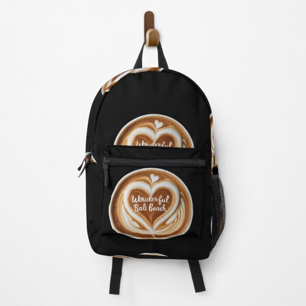 Item preview, Wonderful Bali Beach depicts a top-down view of a coffee cup adorned with latte art designed and sold by macadolie.