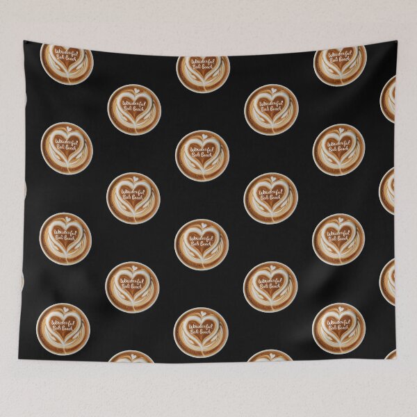 Item preview, Wonderful Bali Beach depicts a top-down view of a coffee cup adorned with latte art designed and sold by macadolie.