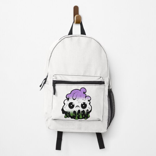 Item preview, Genderqueer Pride Flag Kawaii Melting Monster, Subtle Genderqueer Flag Design designed and sold by Travelslightly.