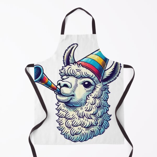 Item preview, Party Llama with Hat and Noisemaker - Fun Celebration Design designed and sold by NattyGe.