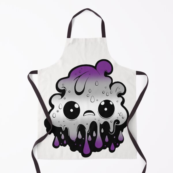 Item preview, Graysexual Pride Flag Kawaii Melting Monster, Subtle Greysexual Flag Design designed and sold by Travelslightly.