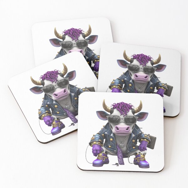 Item preview, Purple Punk Bovine designed and sold by Sillytoe.
