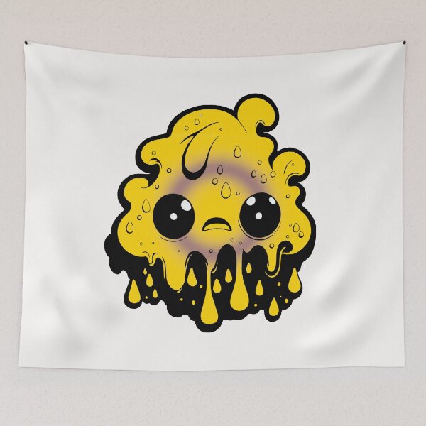 Item preview, Intersex Pride Flag Kawaii Melting Monster, Subtle Intersex Flag Design designed and sold by Travelslightly.