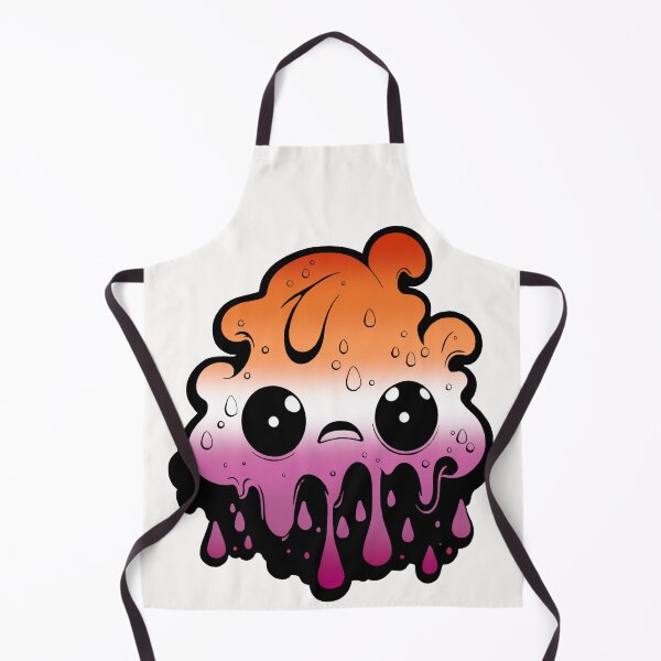 Item preview, Lesbian Pride Flag Kawaii Melting Monster, Subtle Lesbian Flag Design designed and sold by Travelslightly.