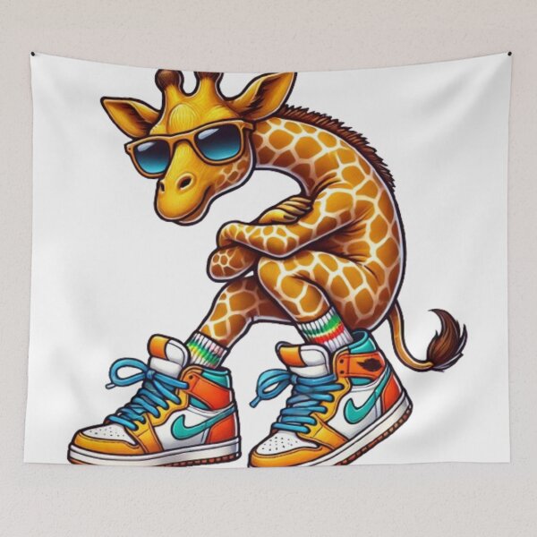 Item preview, Cool Giraffe in Sneakers - Fun Urban Jungle Design designed and sold by NattyGe.