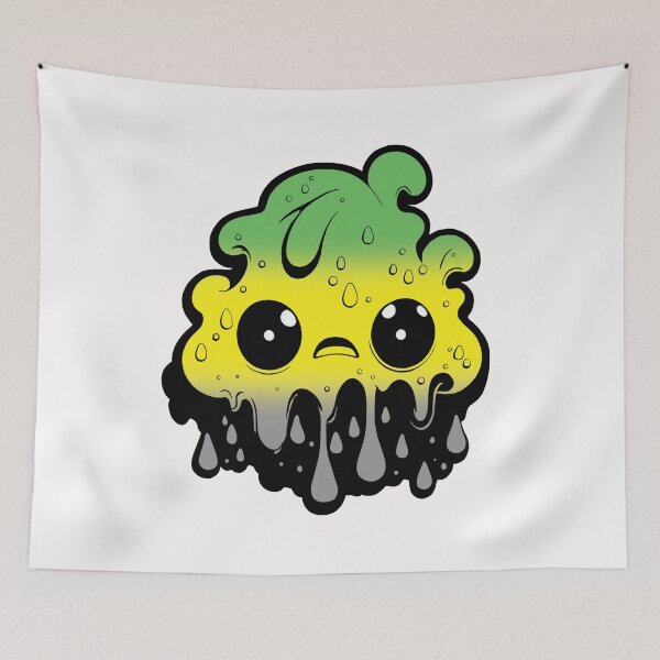 Item preview, Lithromantic Pride Flag Kawaii Melting Monster, Subtle Lithromantic Flag Design designed and sold by Travelslightly.