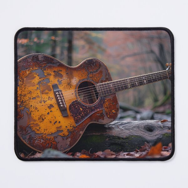Item preview, an abstract picture of an acoustic rock guitar for guitarists designed and sold by gut2000.