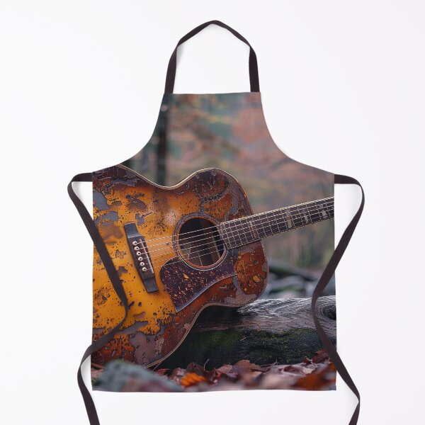 Item preview, an abstract picture of an acoustic rock guitar for guitarists designed and sold by gut2000.