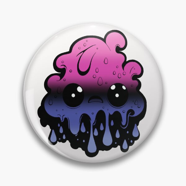 Item preview, Omnisexual Pride Flag Kawaii Melting Monster, Subtle Omni Flag Design designed and sold by Travelslightly.